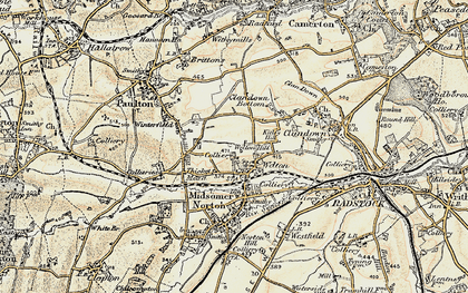 Old map of Thicket Mead in 1899