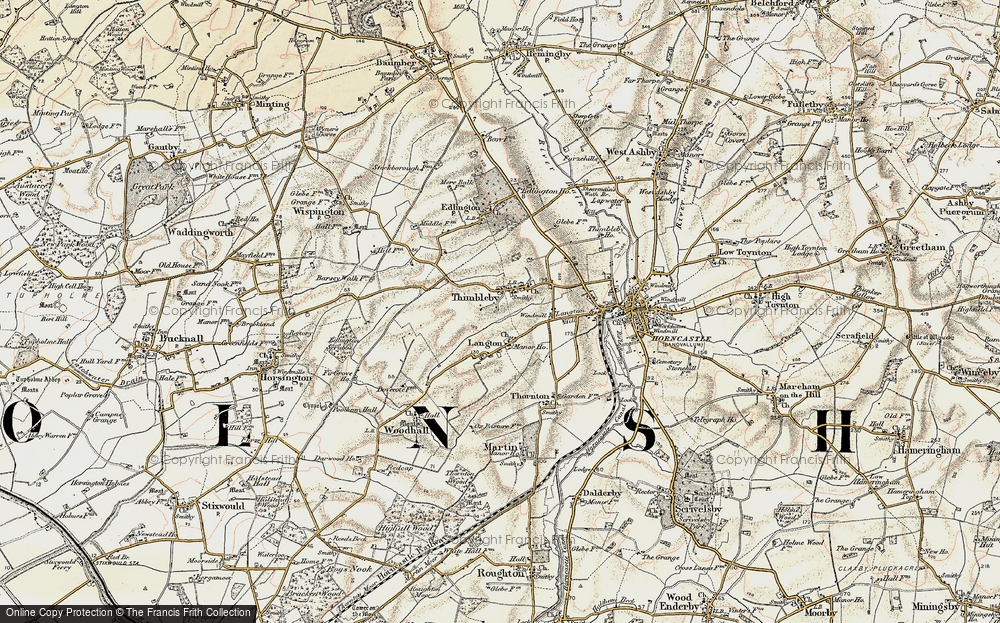 Old Map of Thimbleby, 1902-1903 in 1902-1903