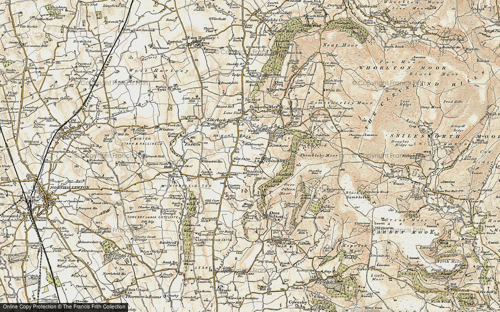 Old Map of Thimbleby, 1903-1904 in 1903-1904