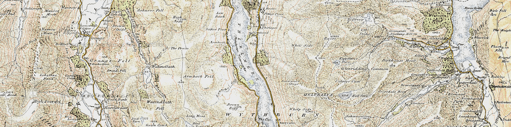 Old map of Thirlmere in 1901-1904