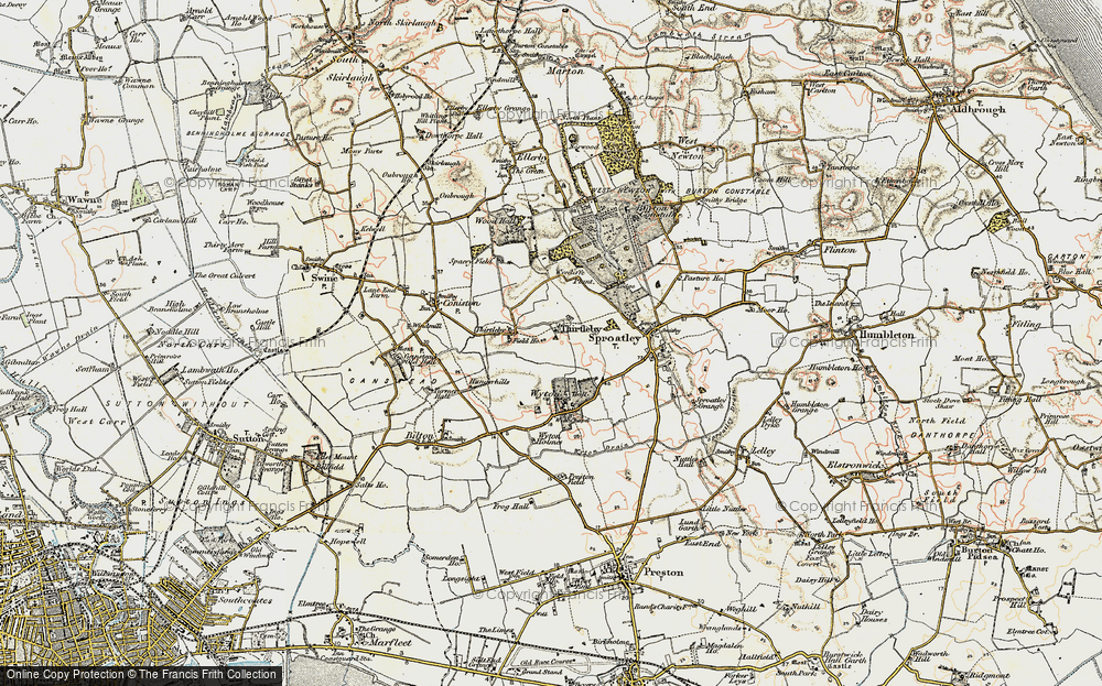 Old Map of Thirtleby, 1903-1908 in 1903-1908