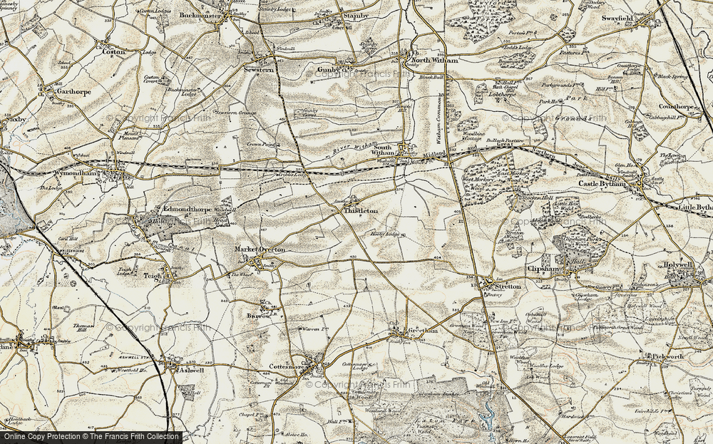Old Map of Thistleton, 1901-1903 in 1901-1903
