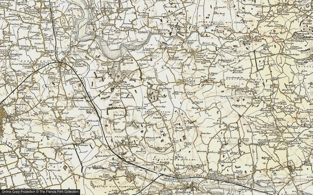 Old Map of Thistleton, 1903-1904 in 1903-1904