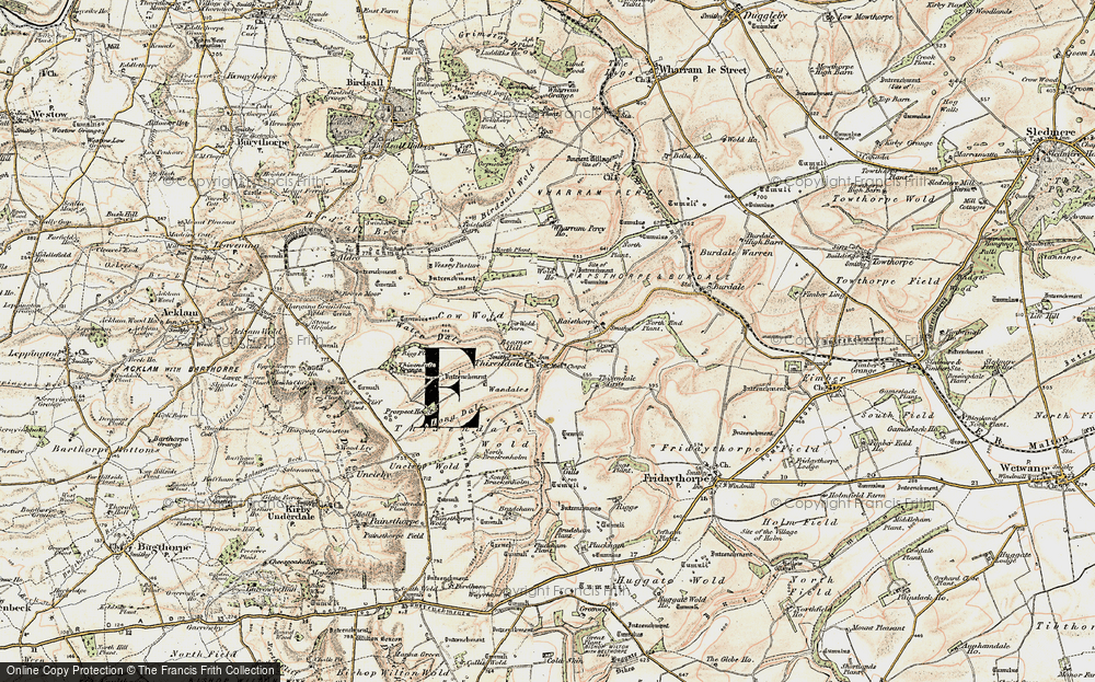 Old Map of Thixendale, 1903-1904 in 1903-1904
