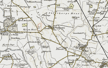 Old map of Tholthorpe in 1903-1904