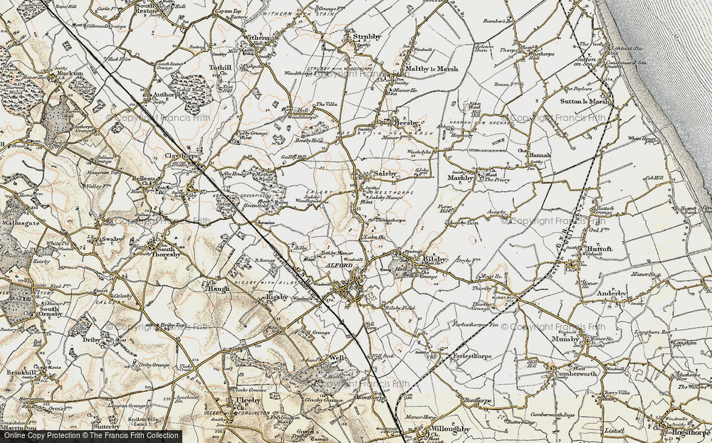 Old Map of Thoresthorpe, 1902-1903 in 1902-1903