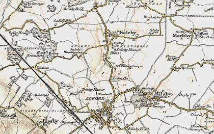 Old map of Thoresthorpe in 1902-1903