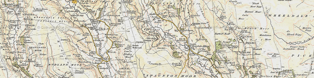 Old map of Thorgill in 1903-1904