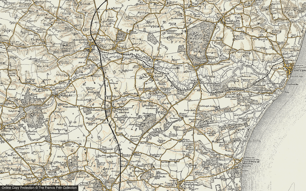 Old Map of Thorington, 1901-1902 in 1901-1902