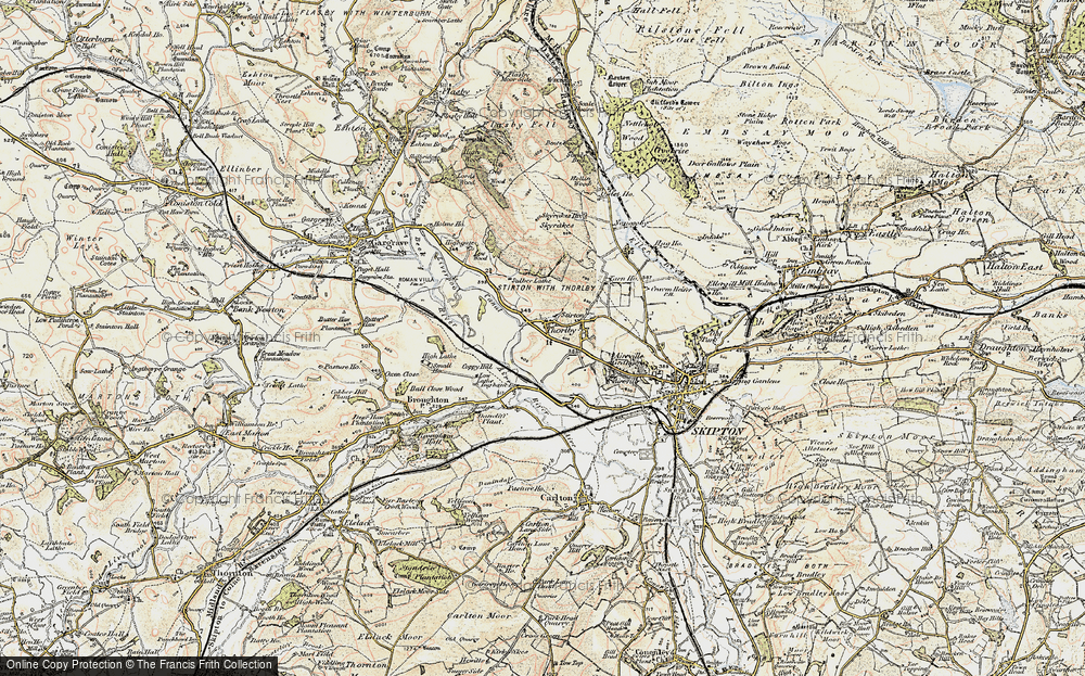 Old Map of Thorlby, 1903-1904 in 1903-1904