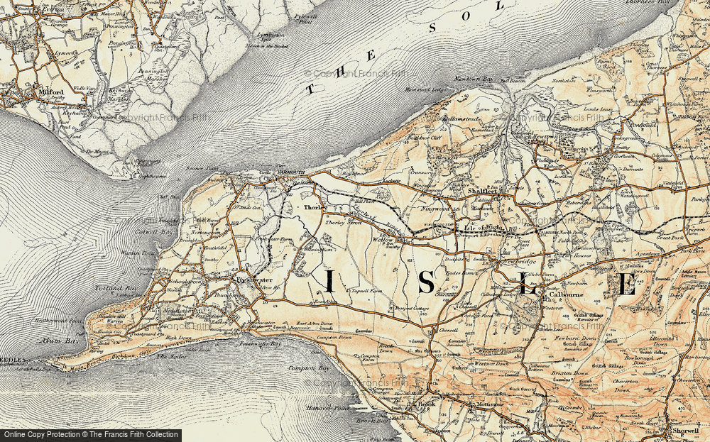 Old Map of Thorley Street, 1899-1909 in 1899-1909