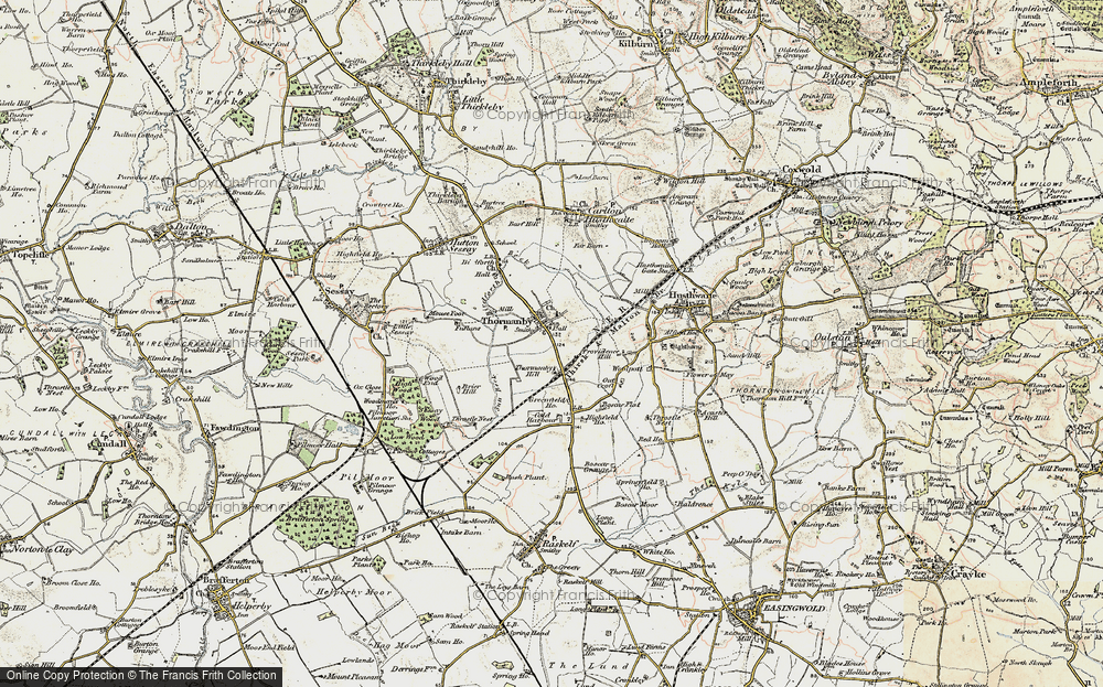 Old Map of Historic Map covering Woolpots in 1903-1904