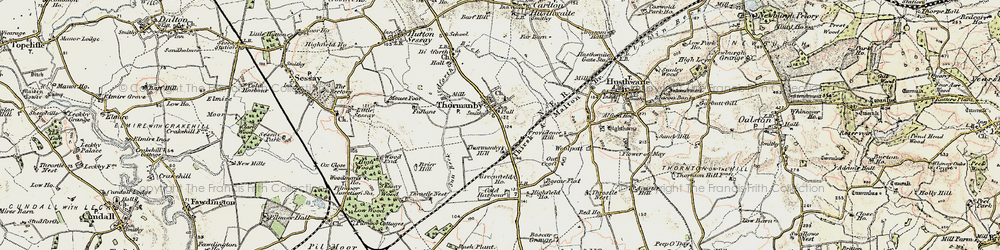 Old map of Woolpots in 1903-1904
