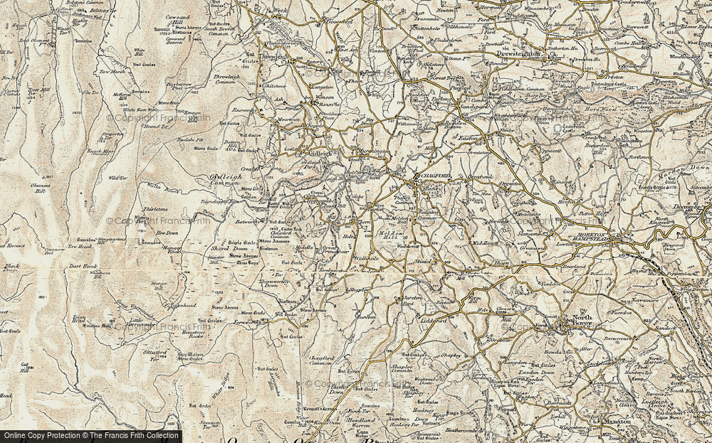 Old Map of Thorn, 1899-1900 in 1899-1900