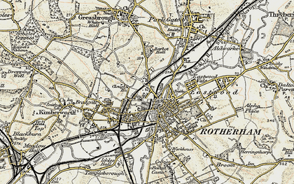 Old map of Thorn Hill in 1903