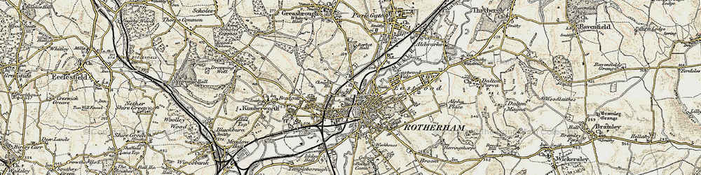 Old map of Thorn Hill in 1903