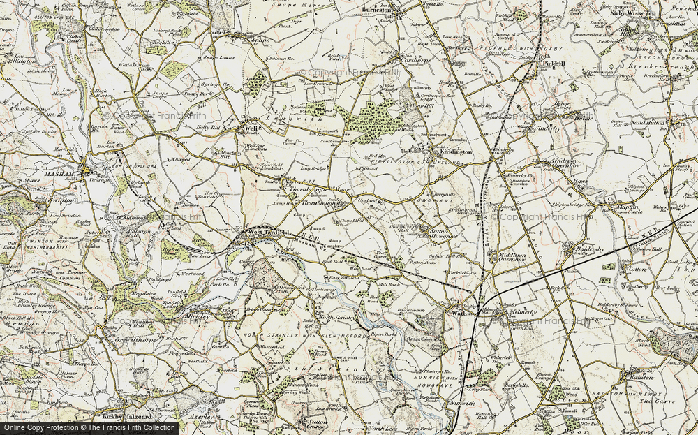 Old Map of Thornborough, 1903-1904 in 1903-1904