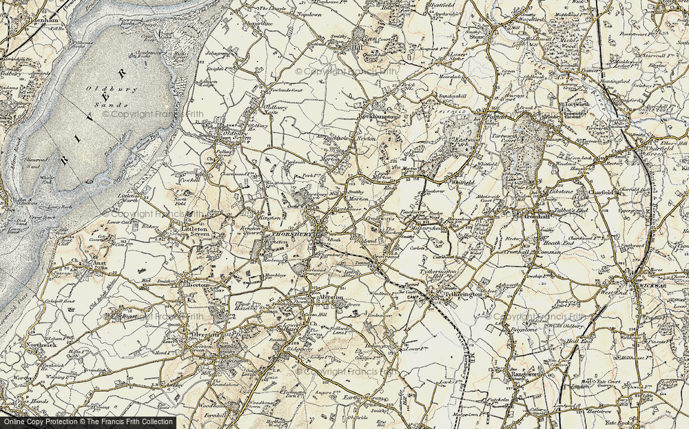 Old Map of Thornbury, 1899 in 1899