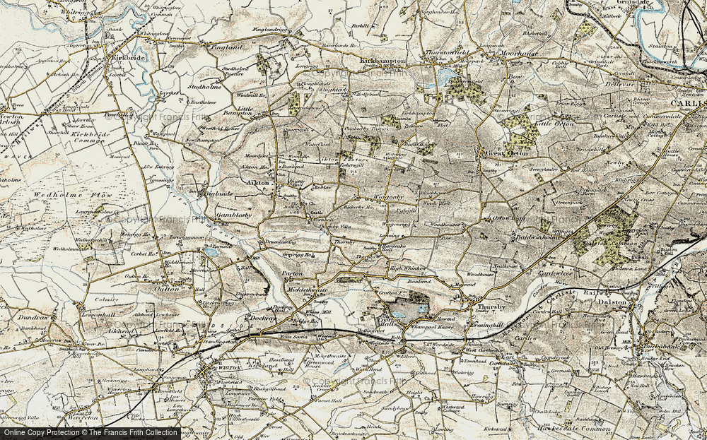 Old Map of Thornby, 1901-1904 in 1901-1904