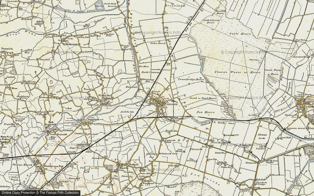 Old Map of Thorne, 1903 in 1903