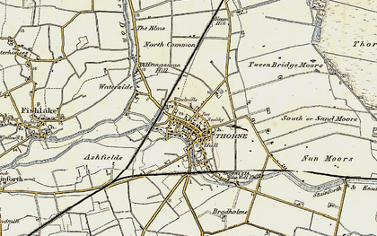 Old map of Thorne in 1903