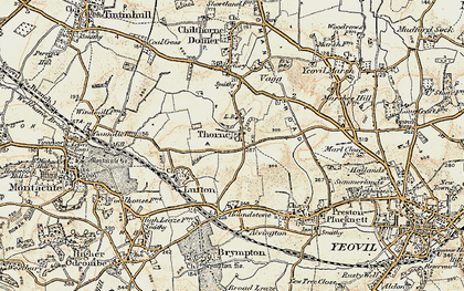 Old map of Thorne Coffin in 1899