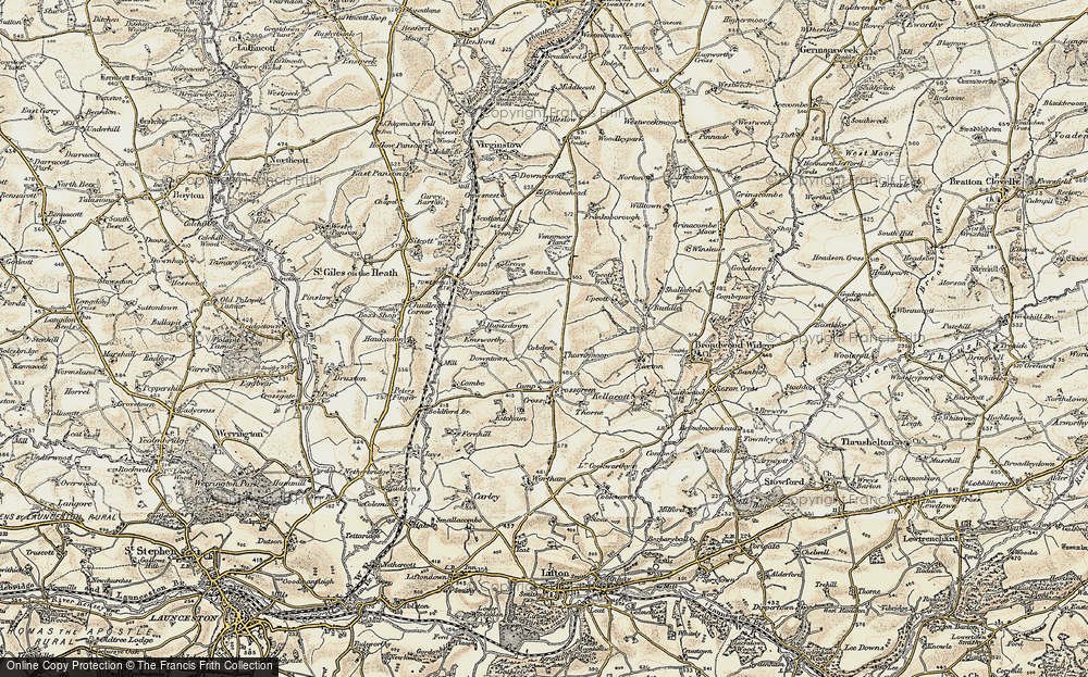 Old Map of Thorne Moor, 1900 in 1900
