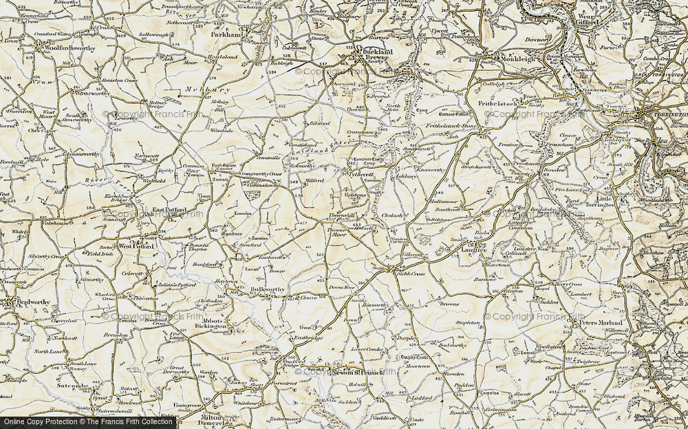 Old Map of Thornehillhead, 1900 in 1900