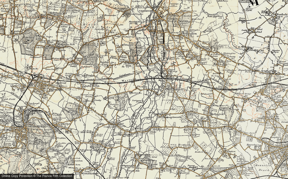 Old Map of Thorney, 1897-1909 in 1897-1909