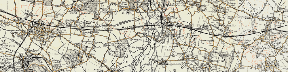 Old map of Thorney in 1897-1909