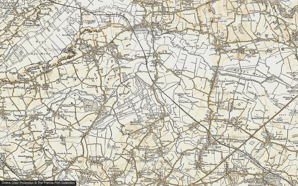 Old Map of Thorney, 1898-1900 in 1898-1900