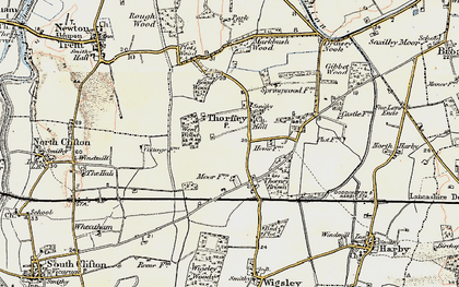 Old map of Thorney in 1902-1903
