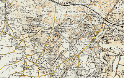 Old map of Whitten Bottom in 1897-1909