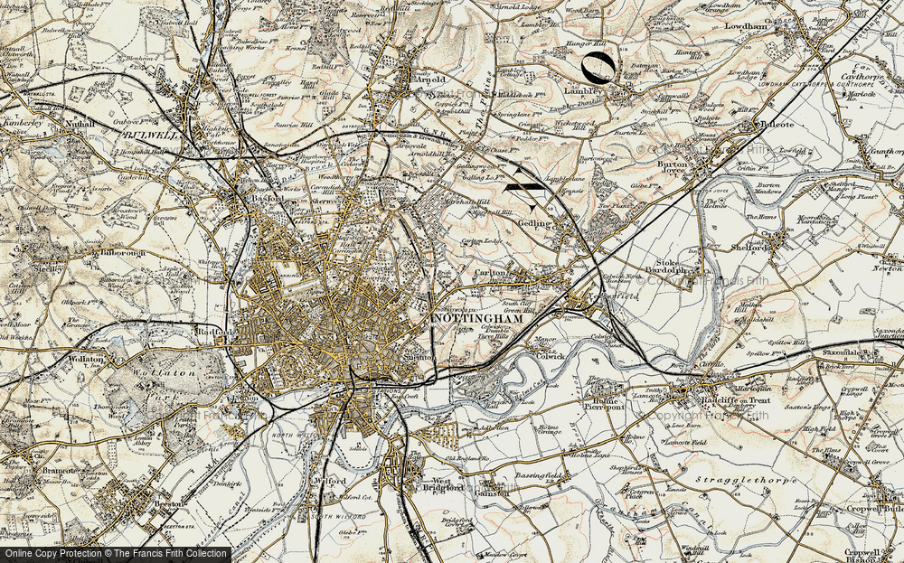 Old Map of Thorneywood, 1902-1903 in 1902-1903
