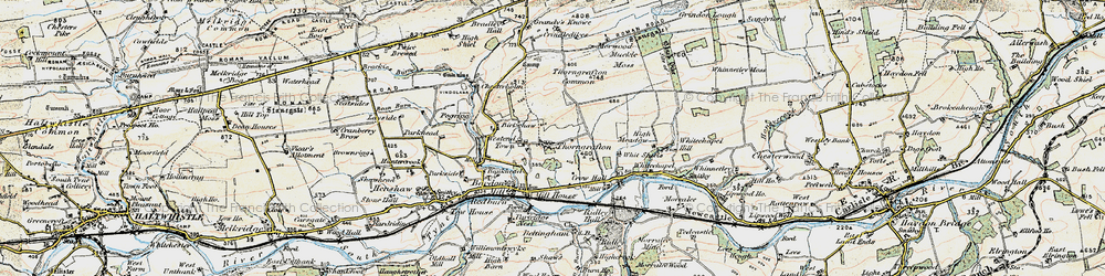 Old map of Thorngrafton in 1901-1904