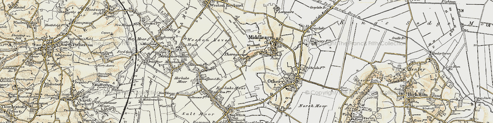 Old map of Thorngrove in 1898-1900
