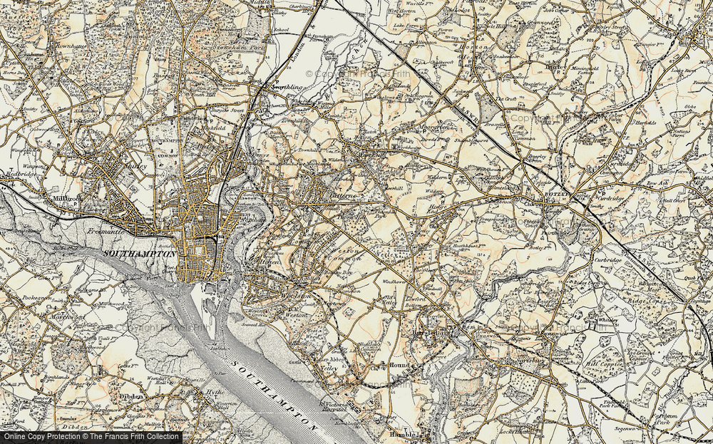 Old Map of Thornhill, 1897-1909 in 1897-1909