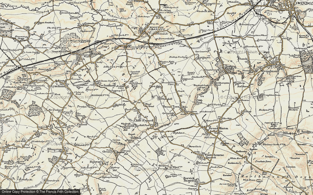 Old Map of Thornhill, 1898-1899 in 1898-1899