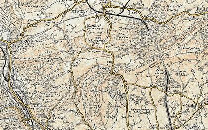 Old map of Thornhill in 1899-1900