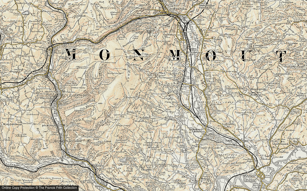 Old Map of Thornhill, 1899-1900 in 1899-1900