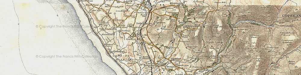 Old map of Thornhill in 1903-1904