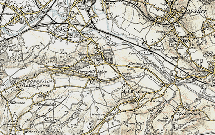 Old map of Thornhill in 1903
