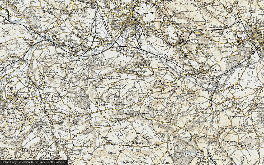 Old Map of Thornhill Edge, 1903 in 1903