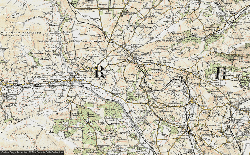 Old Map of Historic Map covering Bradley in 1901-1904