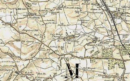 Old map of Thornley in 1901-1904
