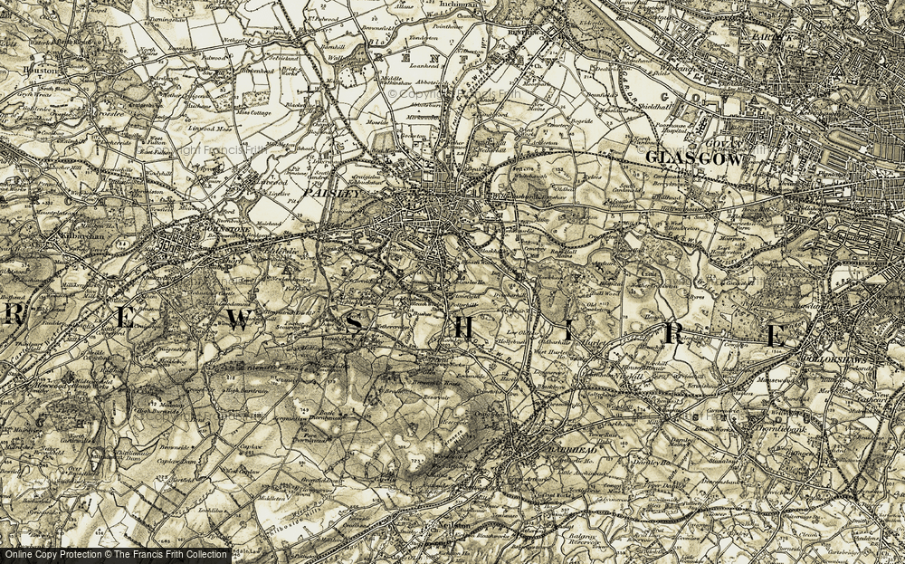 Old Map of Thornly Park, 1905-1906 in 1905-1906
