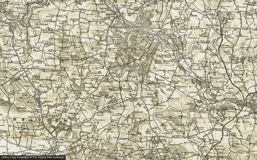 Old Map of Thornroan, 1909-1910 in 1909-1910