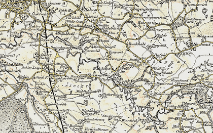 Old map of Thorns Green in 1902-1903