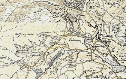 Old map of Agden Bridge in 1903