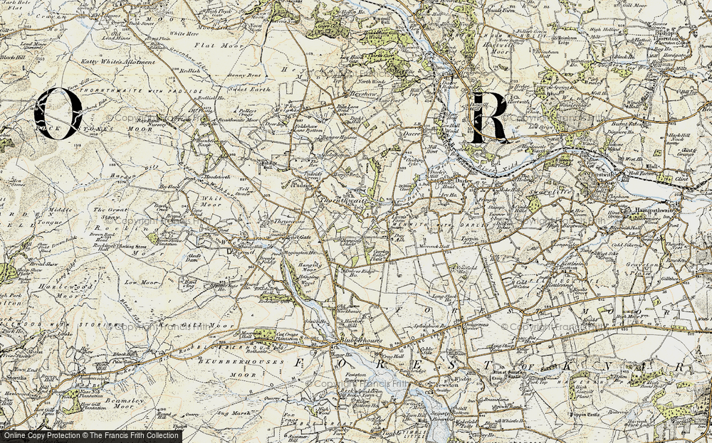 Old Map of Thornthwaite, 1903-1904 in 1903-1904